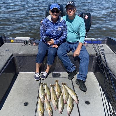 Limits of walleye on Green Bay with epic guide service