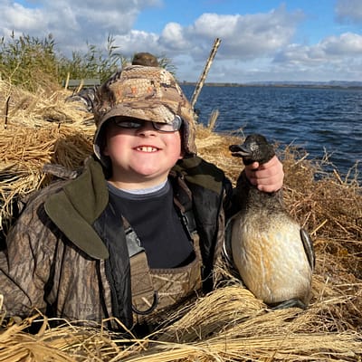 Kids who hunt, take a kid hunting, first duck, harvest