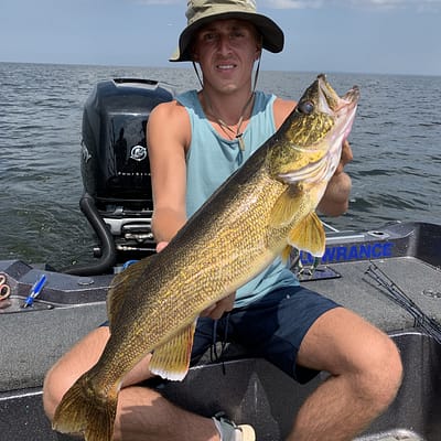Trophy walleye with epic guide service on green bay