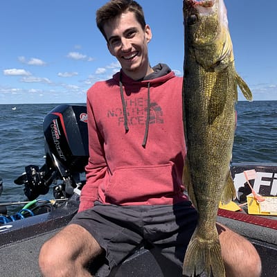 Trophy Green Bay walleye with epic guide service