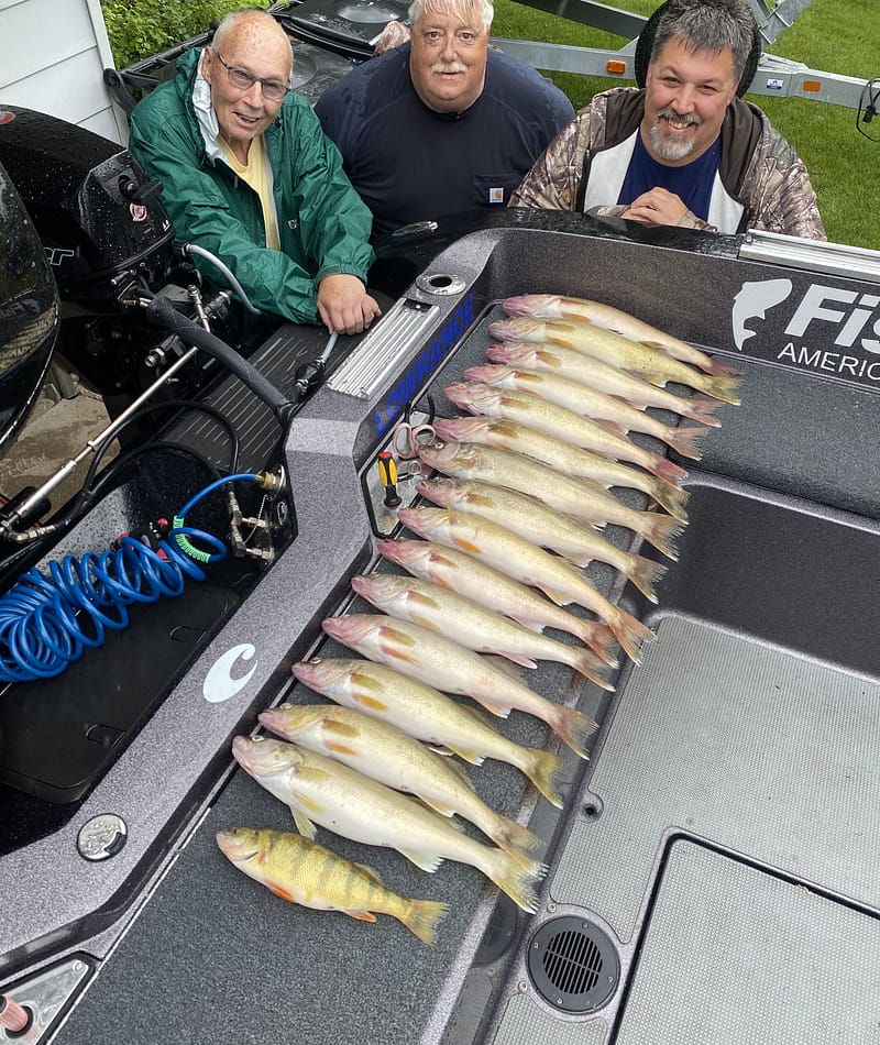 Walleye limits on Green Bay with epic guide service