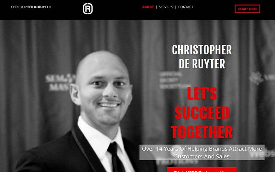 Christopher DeRuyter - Website Refresh