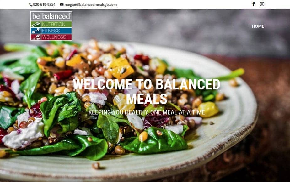 Be Balanced Fitness & Health Website Redesign