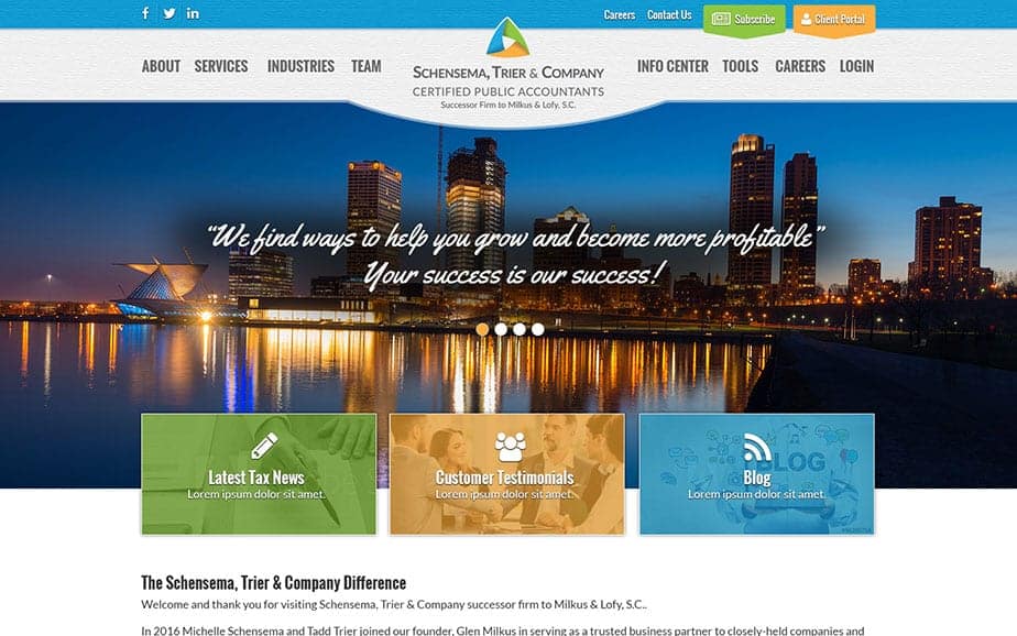 Public Accountant Website Design