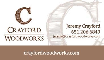 Crayford Woodworks Business Card Design